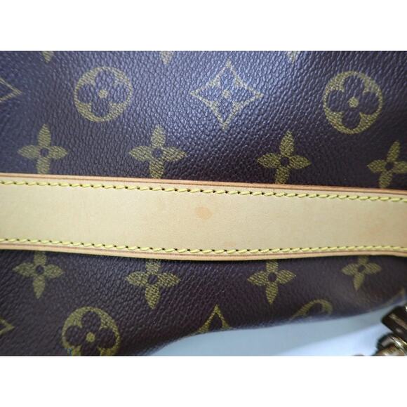 Louis Vuitton Monogram Keepall 60 Bandouliere Duffle Bag w/ Shoulder Strap LV - Picture 13 of 16